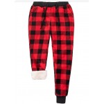 Red Plaid Womens Fleece Jogger Sweatpants Printed Drawstring Athletic Workout Lounge Pants with Pockets Red Plaid Womens Fleece Jogger Sweatpants Printed Drawstring Athletic Workout Lounge Pants with Pockets