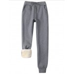 02 Dark Grey Women's Winter Fleece Pants Sherpa Lined Sweatpants Active Running Jogger Pants 02 Dark Grey Women's Winter Fleece Pants Sherpa Lined Sweatpants Active Running Jogger Pants