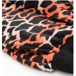 Leopard Womens Fleece Jogger Sweatpants Printed Drawstring Athletic Workout Lounge Pants with Pockets