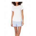 Women's Poplin Short and Sleep Tee Set Women's Poplin Short and Sleep Tee Set